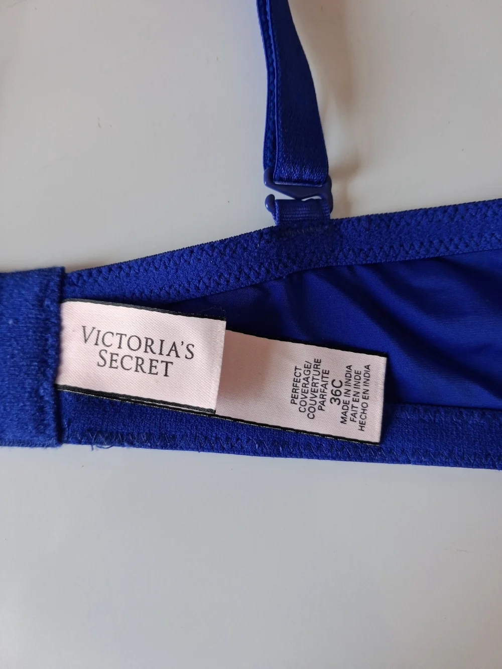 Victoria's Secret Royal Blue Smooth perfect coverage T-Shirt Bra 36C